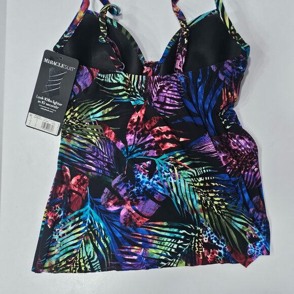Miraclesuit Tropical Marina Tankini Swim Top - Picture 6 of 9